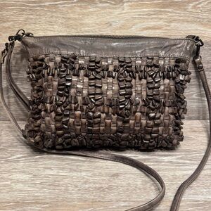 Hobo Forge Artisan Textured Leather‎ Crossbody purse Bag